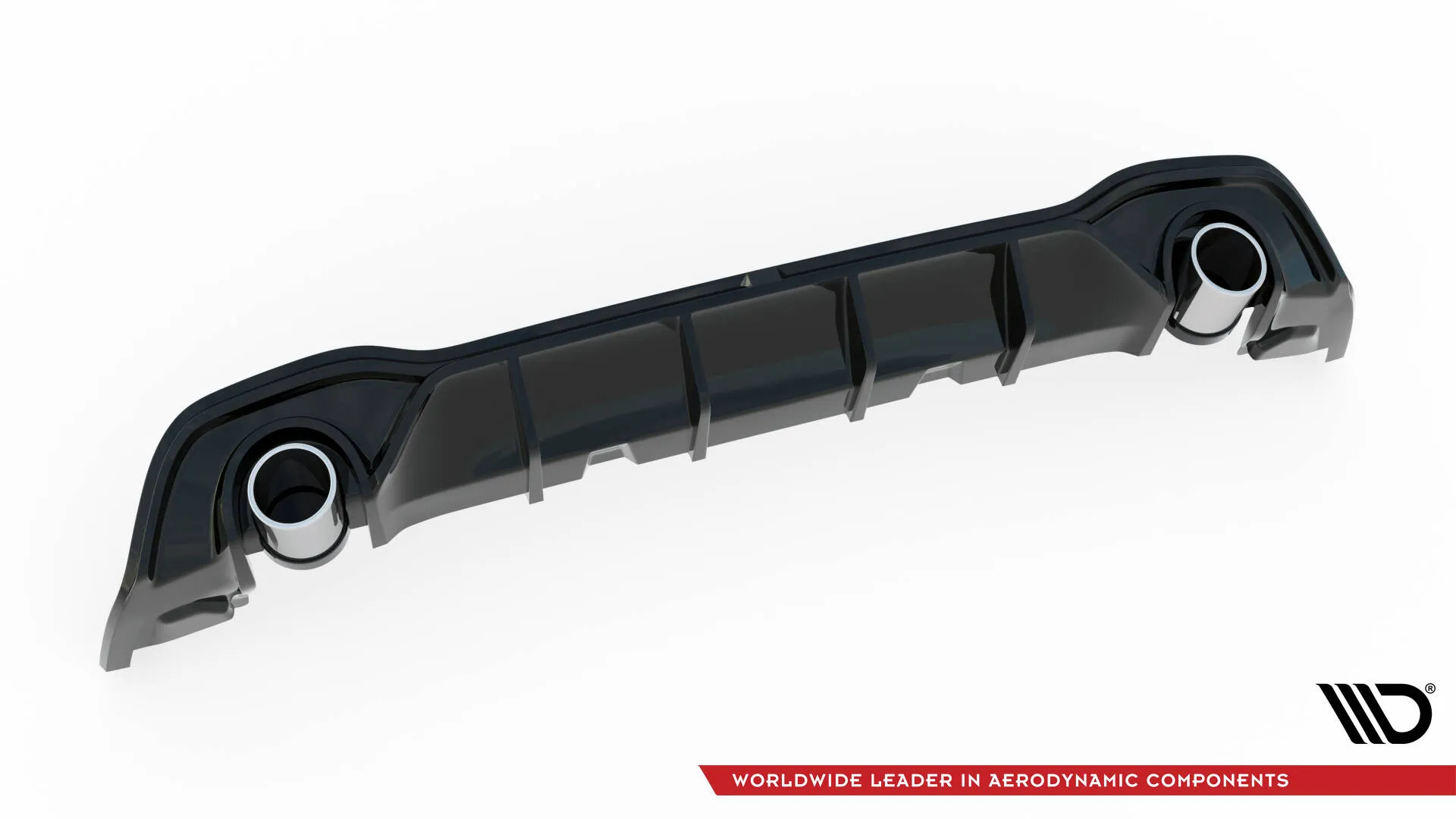 Baksplitter Med Eksosgrill Volkswagen Golf GTE / R-Line Mk8 / Mk8 Facelift - Bilde 7