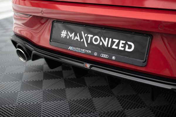 Baksplitter Med Eksosgrill Volkswagen Golf GTE / R-Line Mk8 / Mk8 Facelift