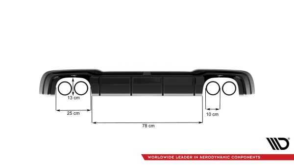 Diffuser V.2 Audi RS3 Sportback 8V Facelift