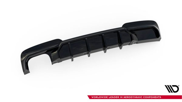 Diffuser V.2 BMW 5 M-Pack F10 / F11 (Versjon med dobbelt eksosanlegg på den ene siden)