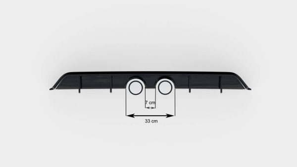 Diffuser V.2 Volkswagen Scirocco Mk3 (Wydech R32)
