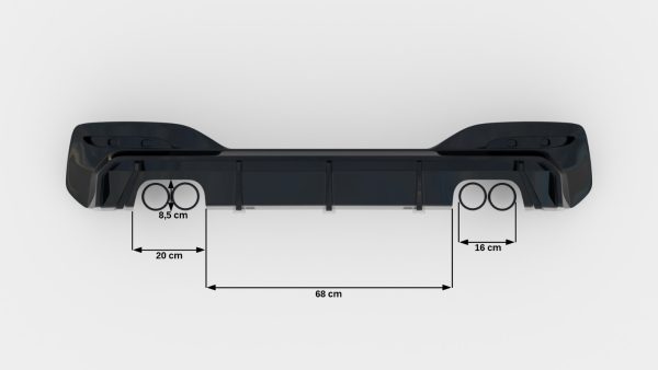 Diffuser V.3 BMW 1 M-Pack / M140i F20 Facelift