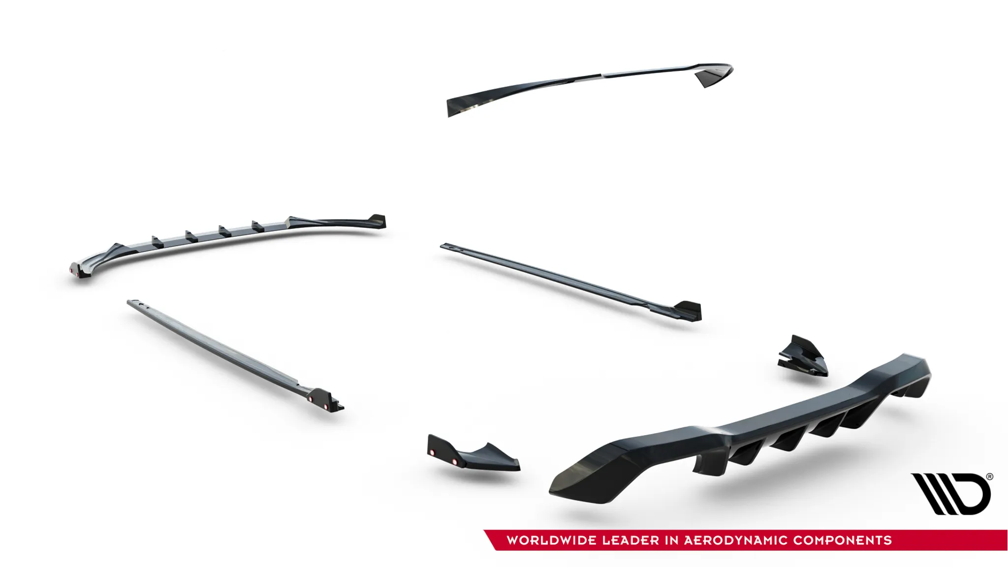 Splittersett V.4 Volkswagen Golf R Mk8 Facelift - Bilde 16