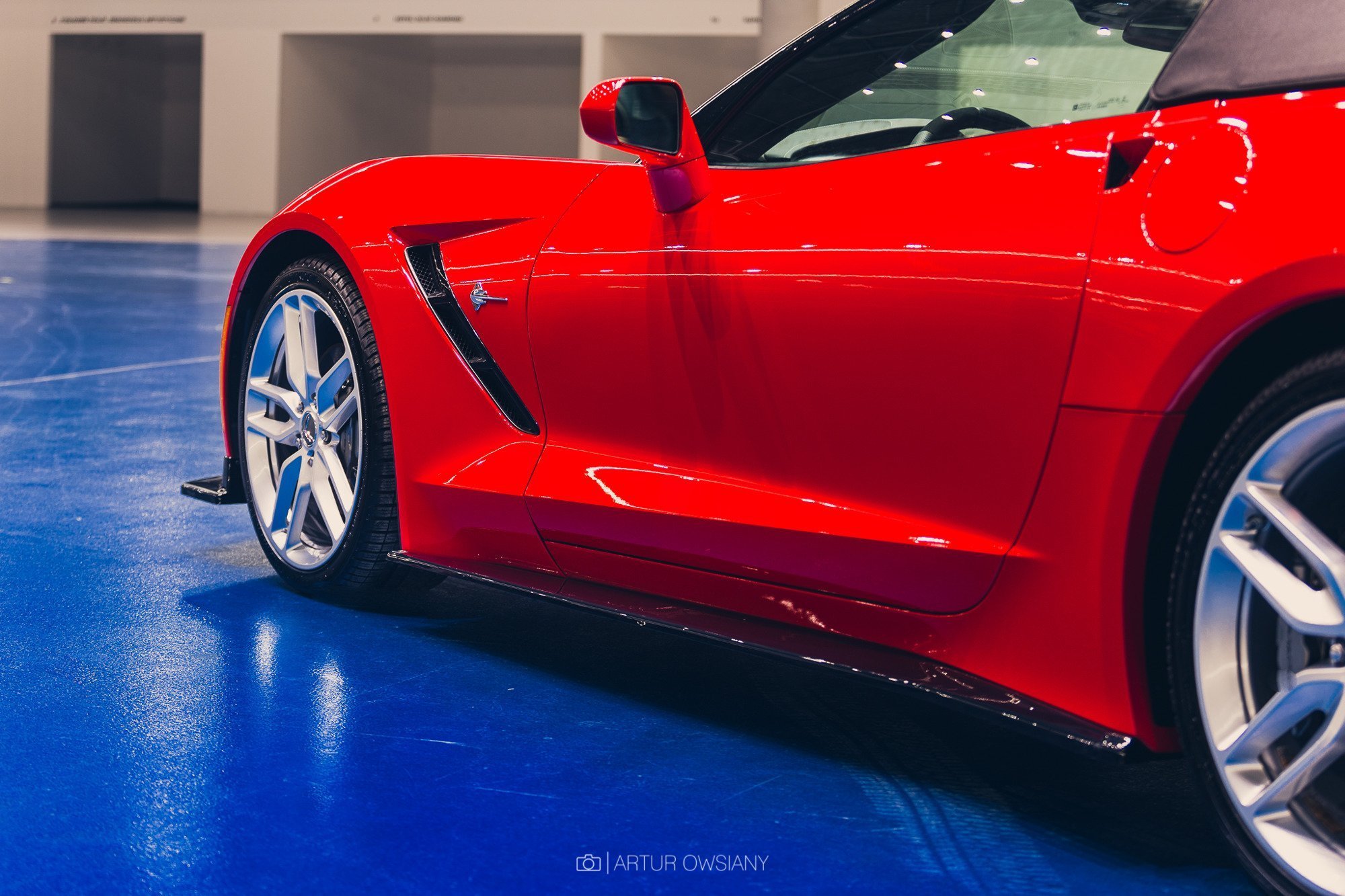 Sideskjørt V.1 Chevrolet Corvette Stingray C7