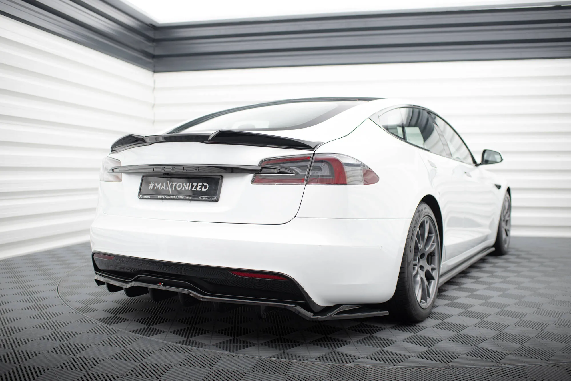 Spoiler Cap 3D Tesla Model S Plaid Mk1 Facelift - Bilde 2
