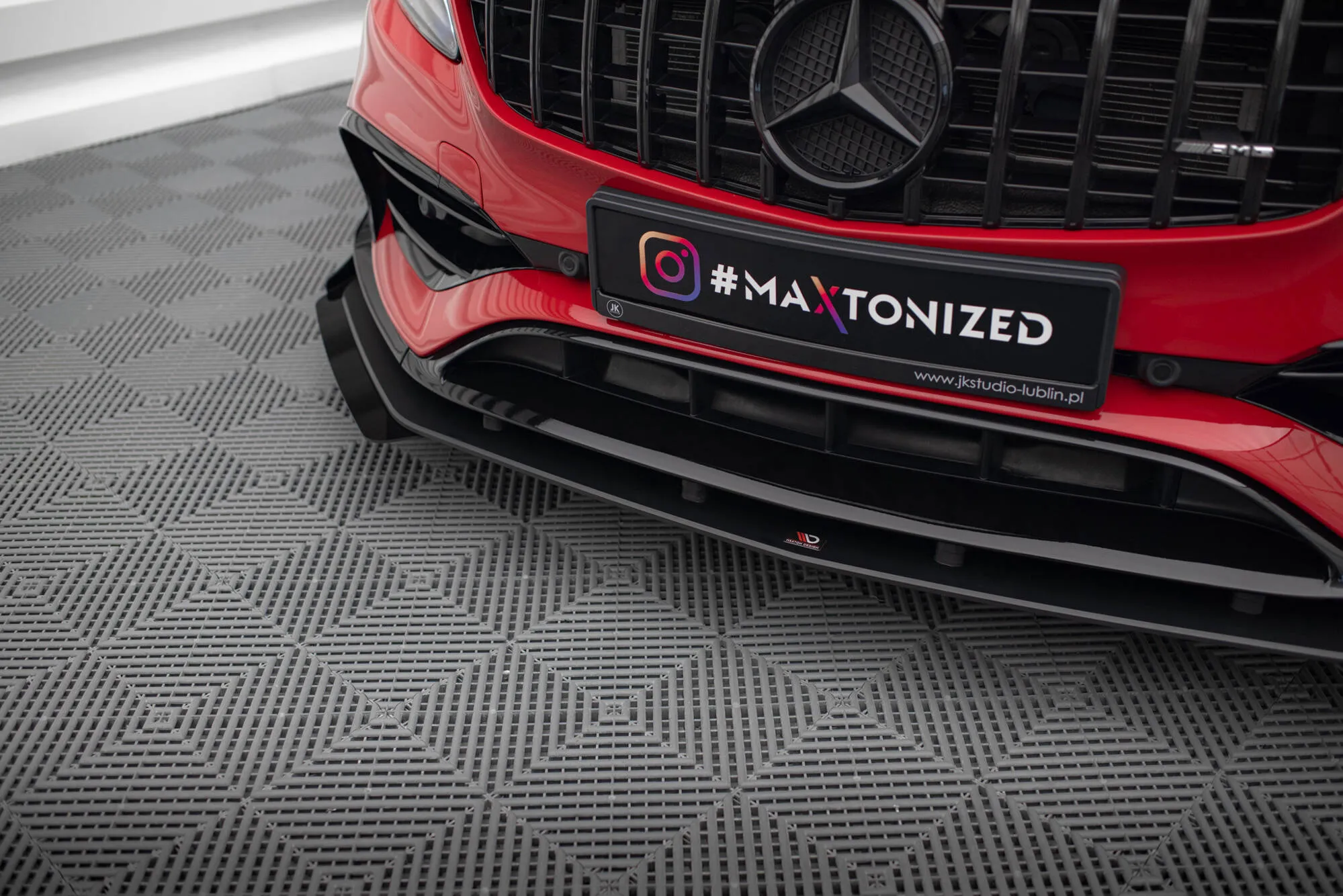Frontleppe Street Pro Med Flaps Mercedes-Benz A 45 AMG Aero W176 Facelift - Bilde 3
