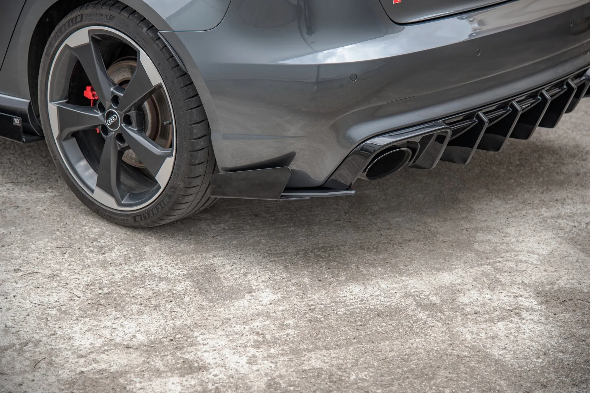 Bakre Flaps Street Pro Med Flaps Audi RS3 8V Sportback