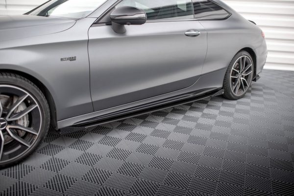 Sideskjørt Street Pro Med Flaps Mercedes-AMG C43 Coupe / Cabrio C205 Facelift / A205 Facelift