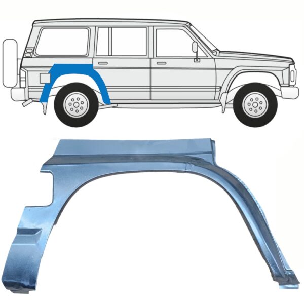 Skjerm Panel Bak – Nissan Patrol Y60 86-98 5D Høyre Side