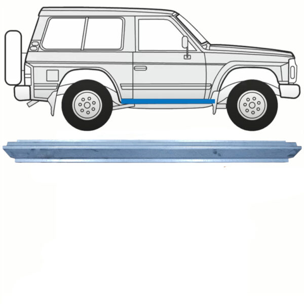 Kanal høyre/venstre – Nissan Patrol Y60 3D 86-96 150 cm