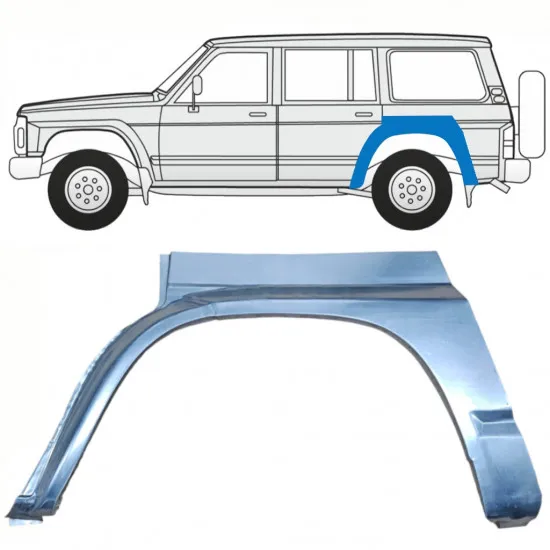 Skjerm Panel Bak - Nissan Patrol Y60 86-98 5D Venstre Side - Bilde 2