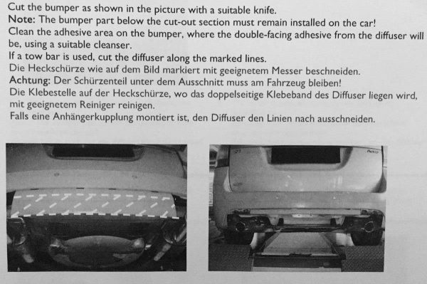 Diffuser Saab 9-3 Aero MK2 Facelift