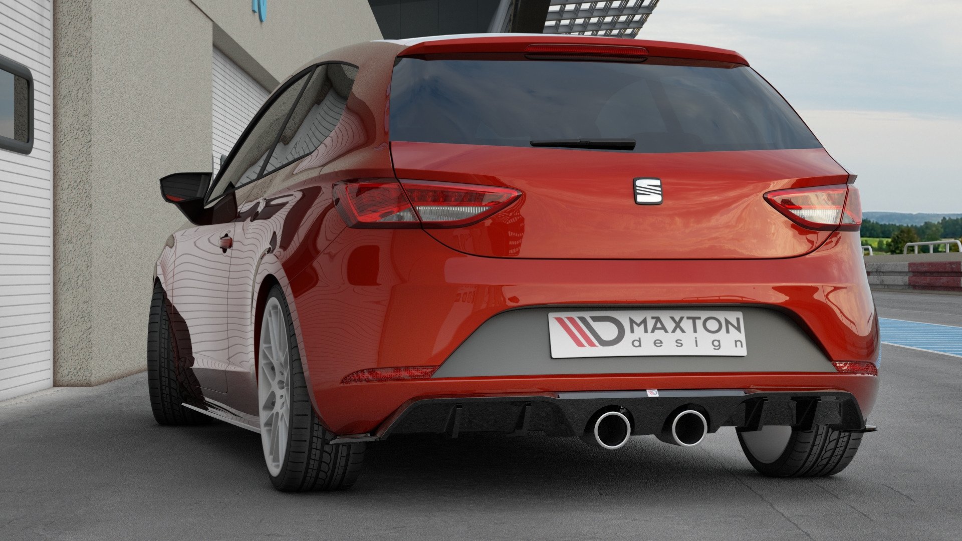 Diffuser V.2 Seat Leon Cupra Mk3 FL Hatchback