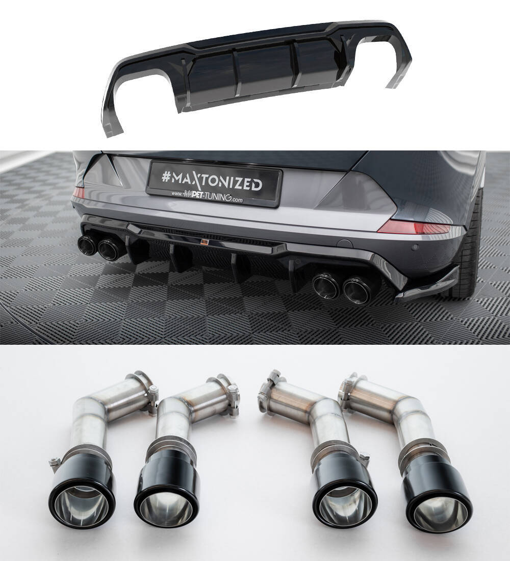 Diffuser V.3 Med Końcówki Wydechu Cupra Formentor VZ Mk1 / Mk1 Facelift