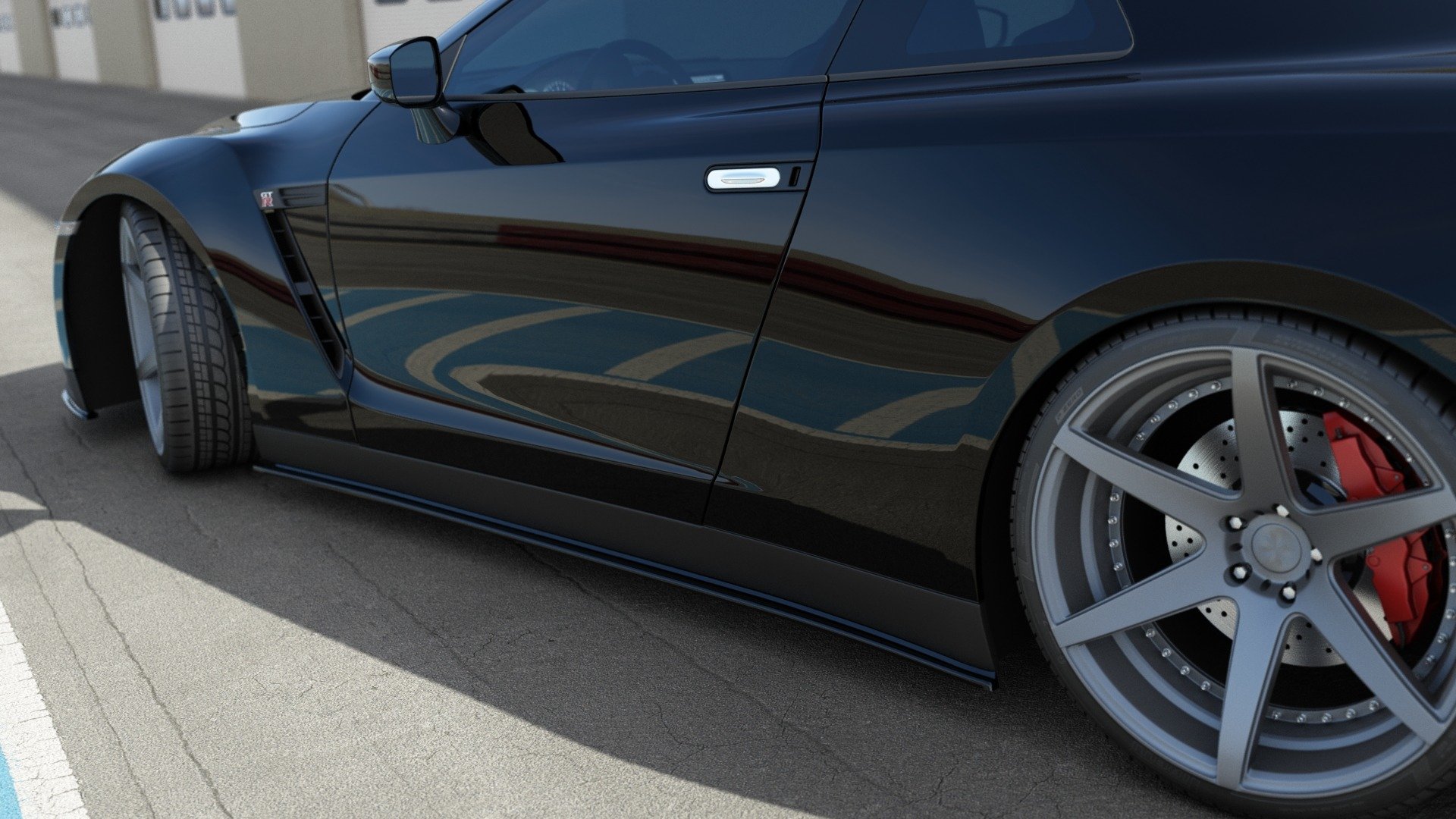 Sideskjørt NISSAN GT-R COUPE (R35-SERIES)