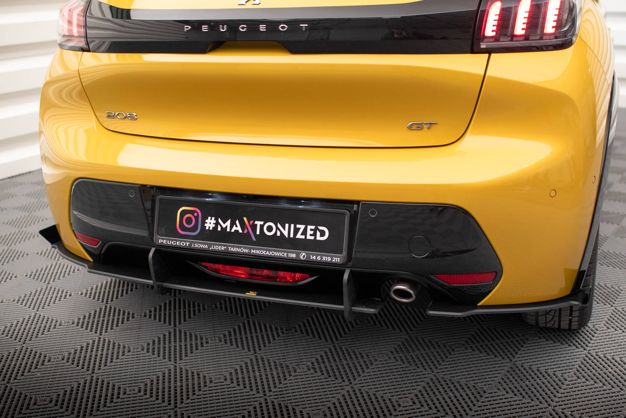 Bakre Flaps Street Pro Med Flaps Peugeot 208 GT Mk2