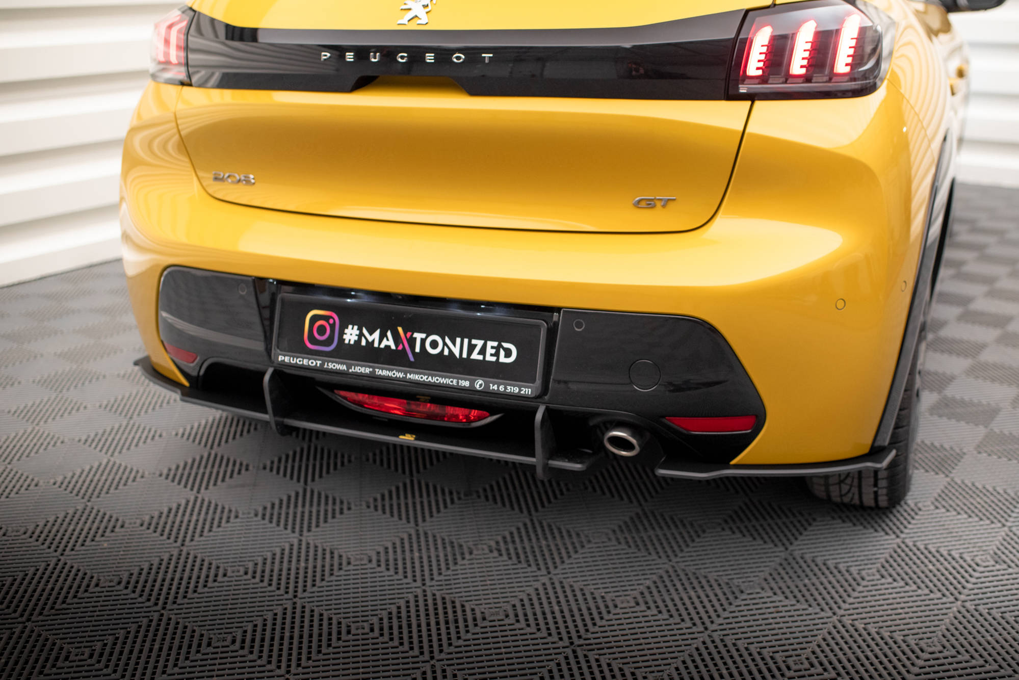 Bakre Flaps Street Pro Peugeot 208 GT Mk2