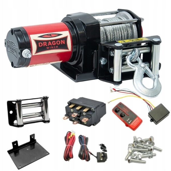 Vinsj 3000Lbs ST (1360 kg) Dragon Winch Maverick Ståltau