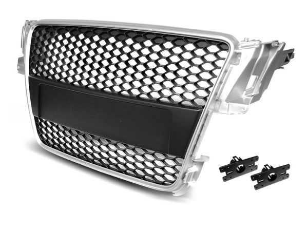 Grill Audi A5 07-11 RS-Style Silver