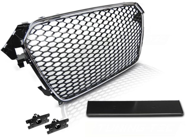Grill Audi A4 (b8) 11.11-15 Sport Chrome Black