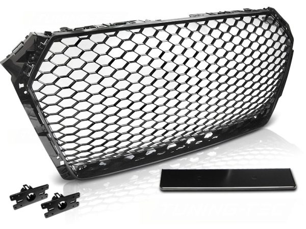 Grill Audi A4 B9 15-19 Sport Blank Black