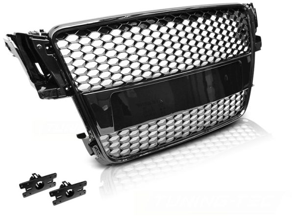 Grill Audi A5 07-06.11 Sport Glossy Black