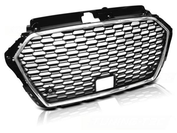 Grill Audi A3 (8V) 17- Chrome Black RS3 Style