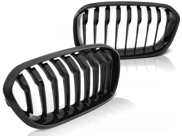 Grill Bmw F20 F21 Lci 15-18 Blank Black