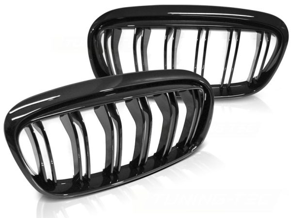 Grill Bmw F45 / f46 14-18 Blank Black Dobbel Bar