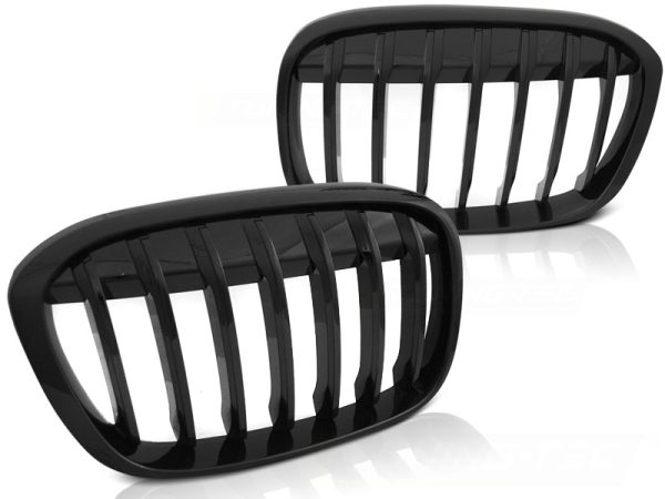 Grill Bmw X1 F48 15- Glossy Black