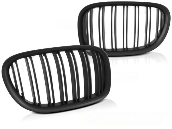 Grill Bmw F01 09-15 Black Matt Dobbel Bar