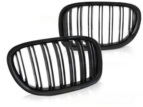 Grill Bmw F01 09-15 Blank Black Dobbel Bar