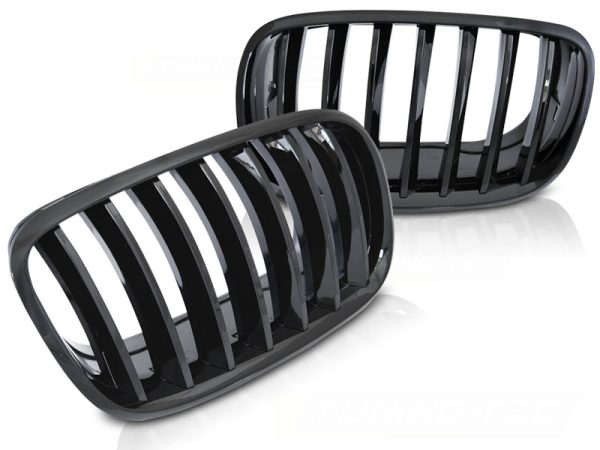 Grill Bmw X5 E70 X6 E71 08- Blank Black