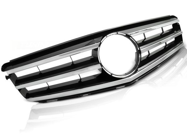 Grill Mercedes W204 07-14 Chrome Black
