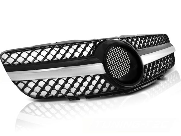 Grill Mercedes SL R230 01-06 Sport Black Chrome