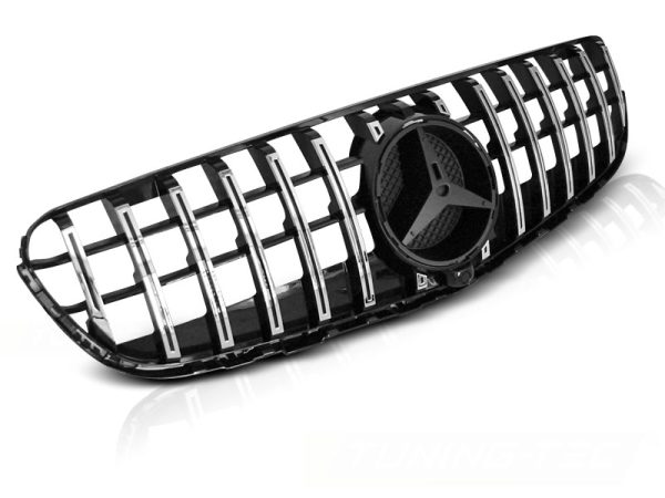 Grill Mercedes GLC W253 15-18 Sport Blank Black Chrome