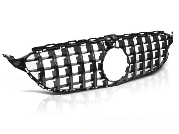 Grill Mercedes W205 14-18 Sport Glossy Black