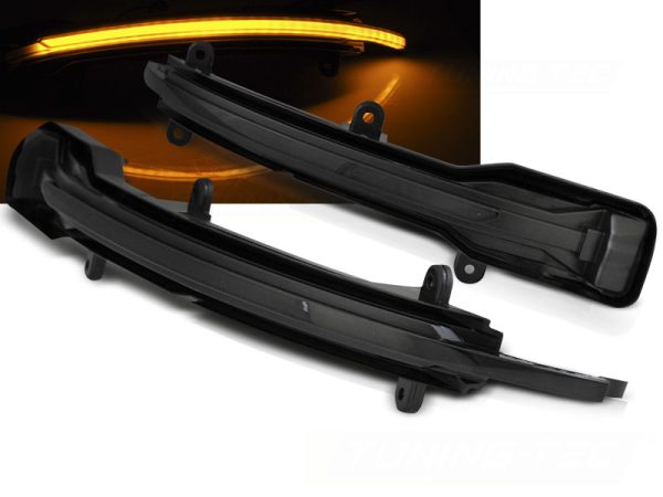 Speil Blinklys Audi Q5 12-17 / Q7 09-15 Smoke Led Seq