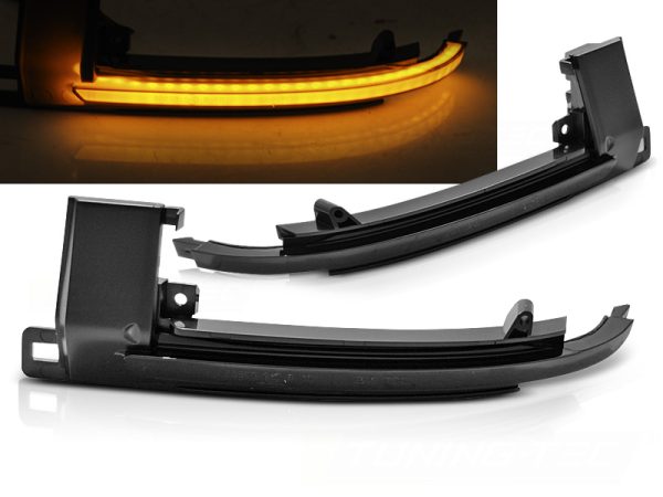 Speil Blinklys Audi A3 08-10 / A4 07-10 / A5 07-10 / A6 08-10 / Q3 11-17 Led Smoke Seq
