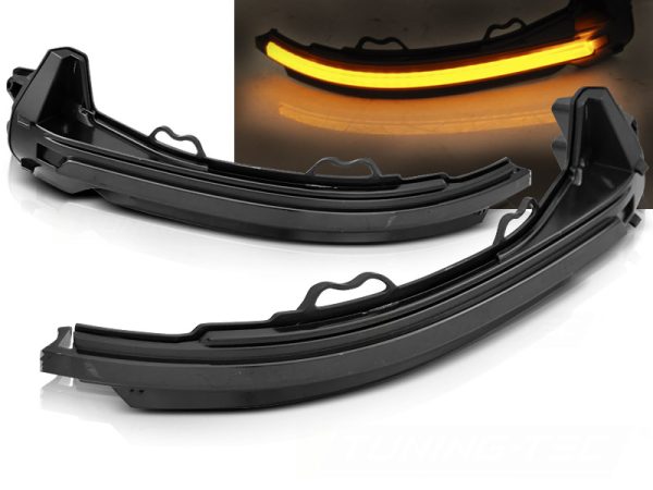 Speil Blinklys Audi A4 16-18 / A5 17-18 Smoke Led Seq