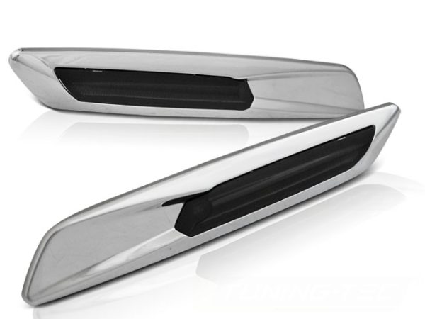 Blinklys F10 Style Bmw E60 / E90 / E92 / E82 Smoke Silver Led - Bilde 2
