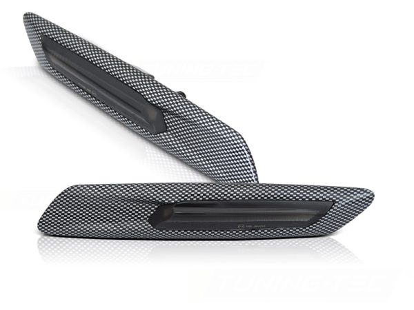 Blinklys Bmw F10 / F11 10-13 Carbon Smoke Seq Led - Bilde 2