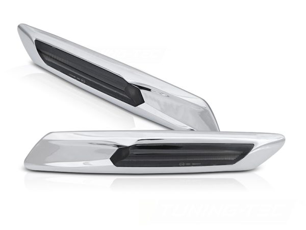 Blinklys Bmw F10 / F11 10-13 Silver Smoke Seq Led - Bilde 2
