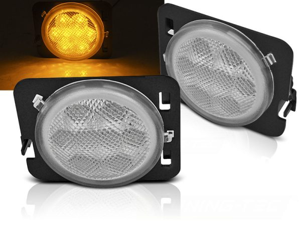 Blinklys Jeep Wrangler JK 07-18 Led Chrome