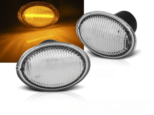 Blinklys Fiat 500 07- / Ford KA 08- / Lancia Ypsilon 04- White Led