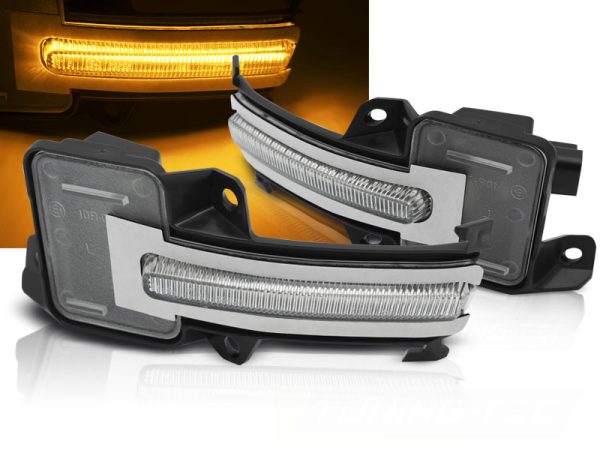 Blinklys I Speilet Honda Civic X 16-21 White Led Seq