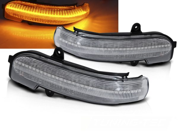 Blinklys I Speilet Mercedes W203 T203 Cl203 00-07 White Led Seq