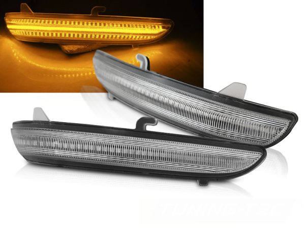 Blinklys I Speilet Peugeot 208 / 2008 / Citroen C3 White Led Seq