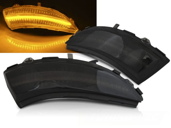 Speil Blinklys Renault Clio IV 12-16 Smoke Led Seq