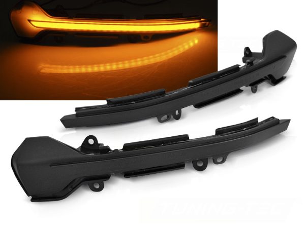 Speil Blinklys Seat Leon 12-16 / Ibiza 17- / Arona 17- Smoke Led Seq
